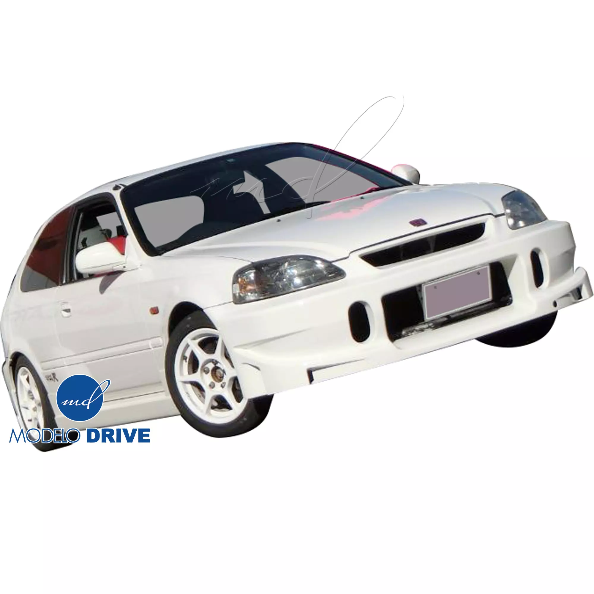 ModeloDrive FRP BCLU Body Kit 4pc > Honda Civic EK9 1996-1998 > 3-Door Hatch - Image 12