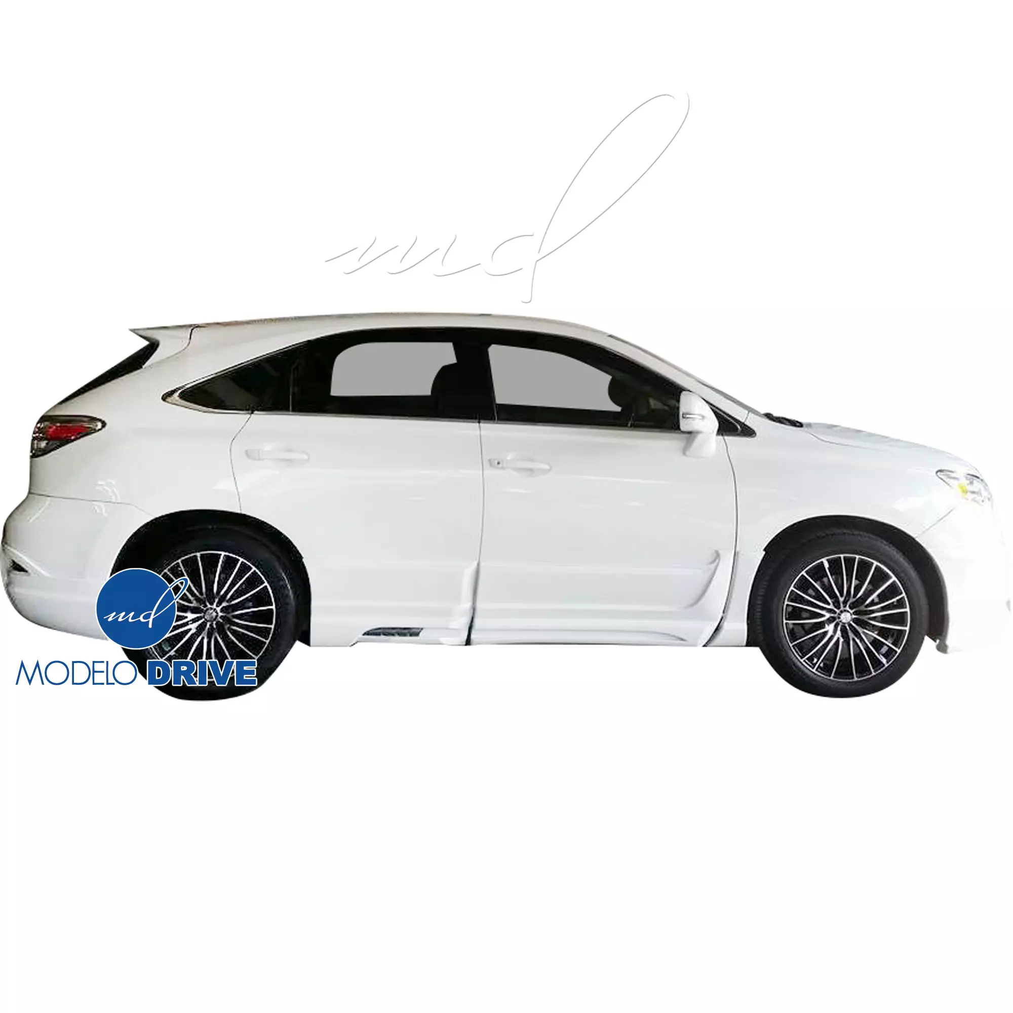 ModeloDrive FRP WAL BISO Side Skirts & Door Caps 6pc > Lexus RX-Series RX350 RX450 2010-2013 - Image 4