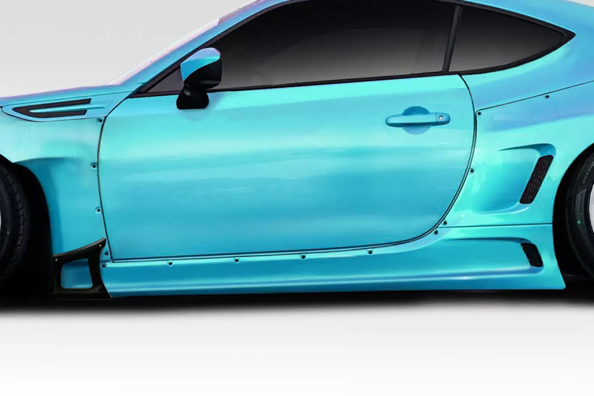 2013-2020 Scion FR-S Toyota 86 Subaru BRZ Duraflex Wide Body GT500 V3 Side Skirts 4 Piece - Image 1