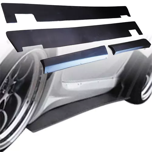 VSaero FRP VAR Side Skirts /w Spliiters 4pc > Subaru BRZ ZN6 2013-2020 - Image 1