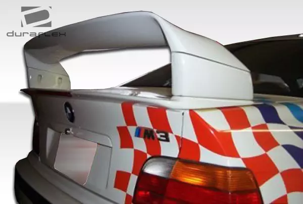 1992-1998 BMW 3 Series M3 E36 2DR Duraflex DTM Look Wing Trunk Lid Spoiler 2 Piece - Image 3