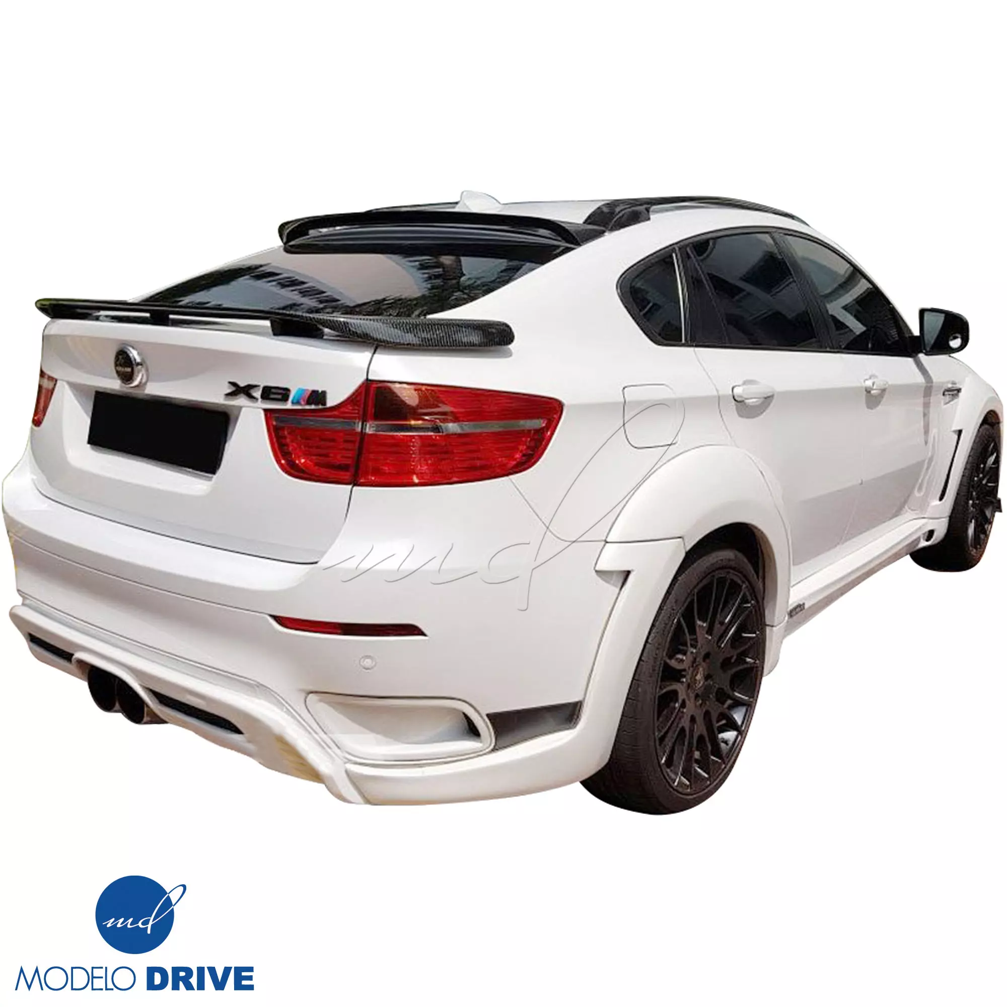ModeloDrive Carbon Fiber HAMA Trunk Wing > BMW X6 E71 2008-2014 - Image 2