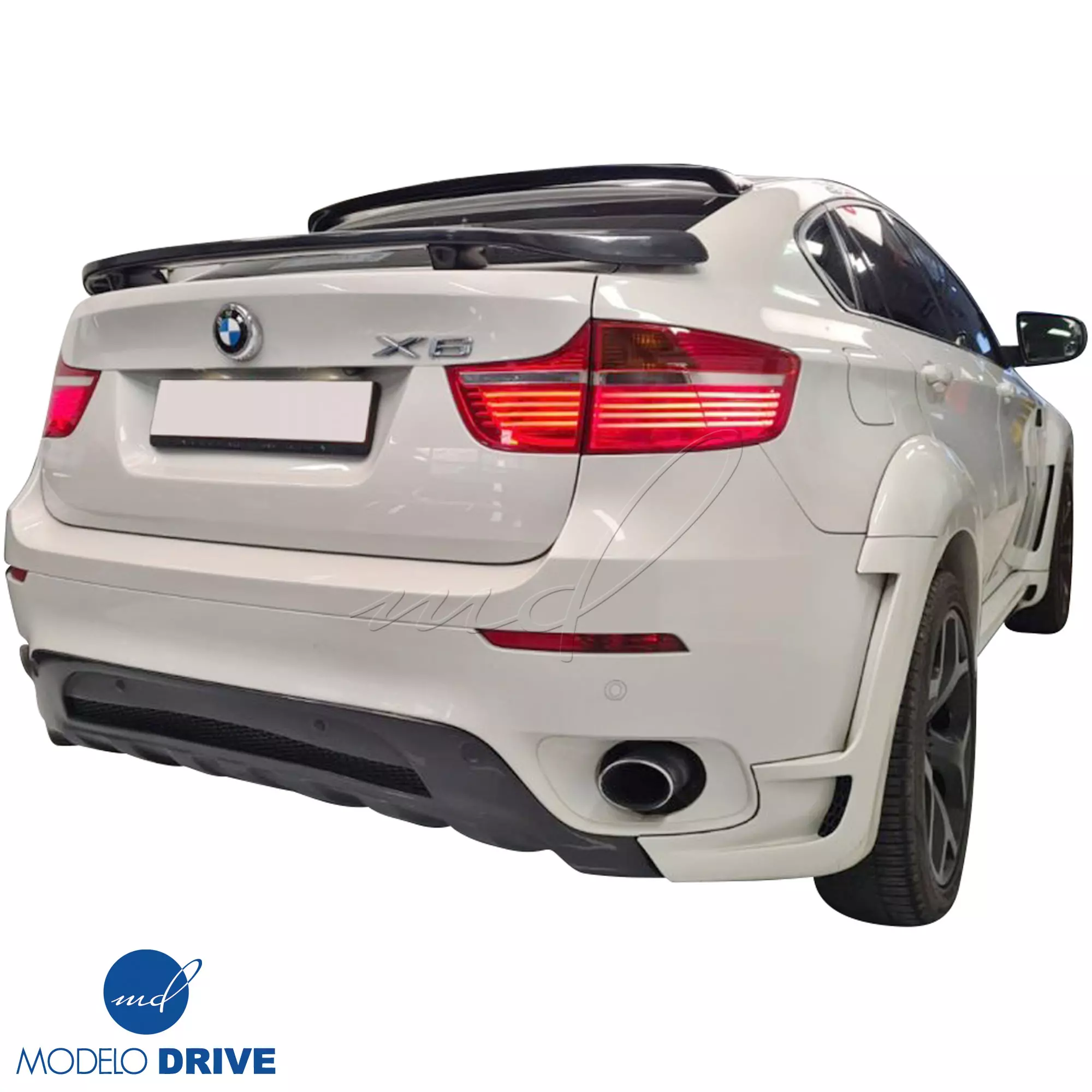 ModeloDrive Carbon Fiber HAMA Trunk Wing > BMW X6 E71 2008-2014 - Image 3