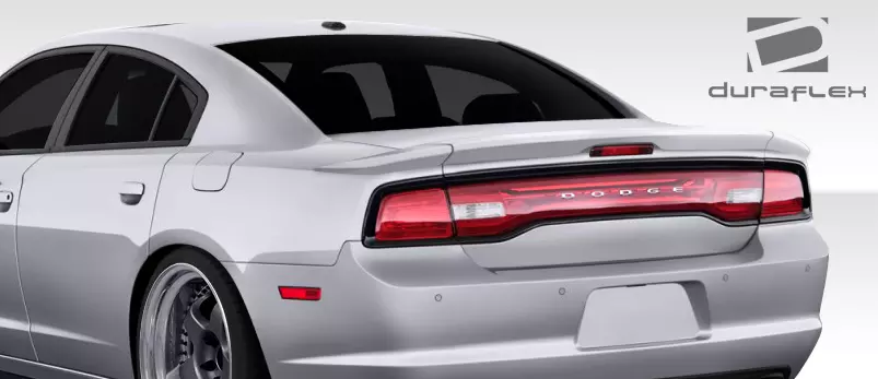 2011-2014 Dodge Charger Duraflex Circuit Rear Wing Trunk Lid Spoiler 3 Piece - Image 2