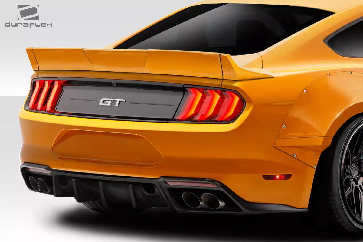 2015-2023 Ford Mustang Coupe Duraflex Grid Rear Wing Spoiler 3 Piece - Image 2