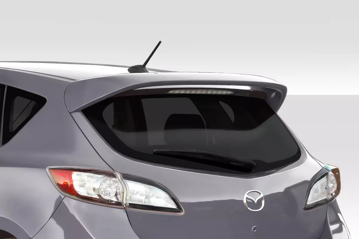 2010-2013 Mazda 3 Duraflex Turbo Look Rear Roof Wing Spoiler- 1 Piece - Image 1