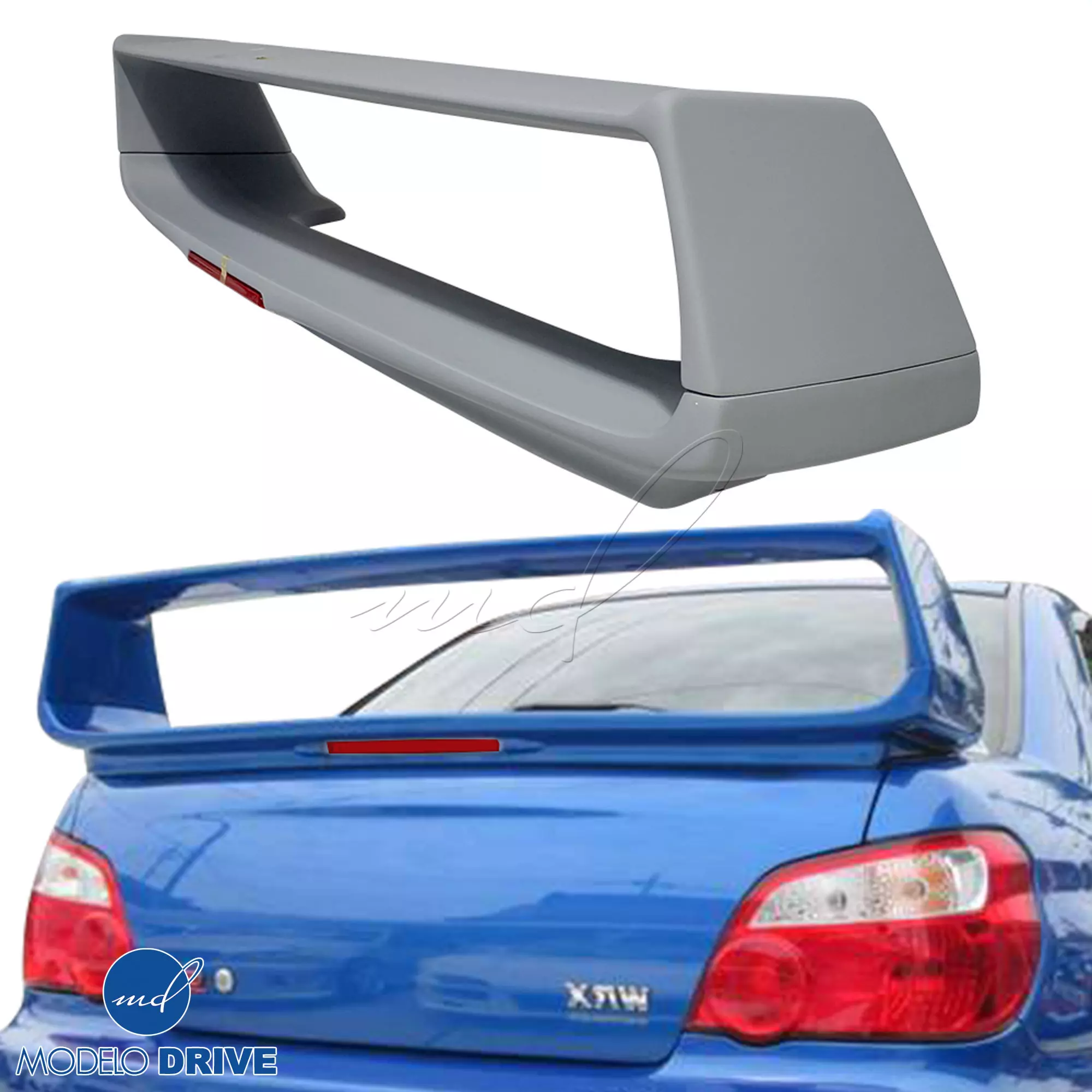 ModeloDrive FRP OER WRX Spoiler Wing w LED > Subaru WRX 2002-2007 > 4dr Sedan - Image 9