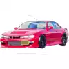 KBD Urethane DM3 Style 2pc Side Skirts > Nissan 240SX S14 1995-1998 - Image 8