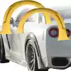 ModeloDrive FRP WAL BISO Wide Body Fender Flares (rear) > Nissan GT-R GTR R35 2009-2015 - Image 1