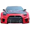 ModeloDrive FRP LBPE SE Wide Body Front Bumper w Canards > Nissan GT-R GTR R35 2009-2016 - Image 11