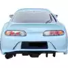 ModeloDrive FRP VAR Rear Bumper w Diffuser 4pc > Toyota Supra JZA80 1993-1998 - Image 2