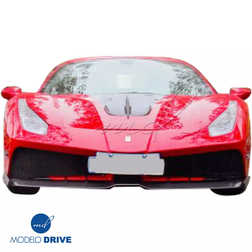 ModeloDrive Partial Carbon Fiber MDES Hood > Ferrari 488 GTB F142M 2016-2019 - Image 5