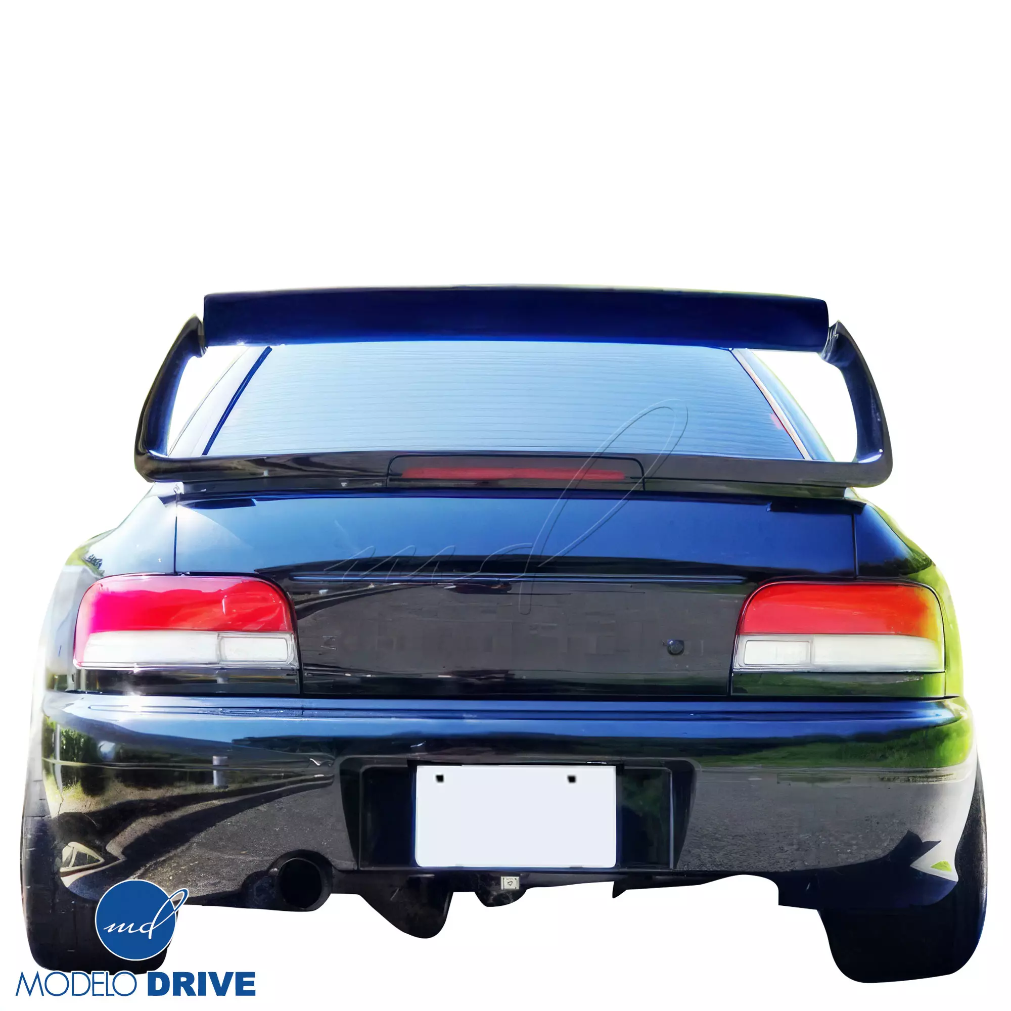 ModeloDrive Partial Carbon Fiber 22B Trunk Spoiler Wing Adjustable w LED > Subaru Impreza (GC8) 1993-2001 > 2/4dr - Image 2