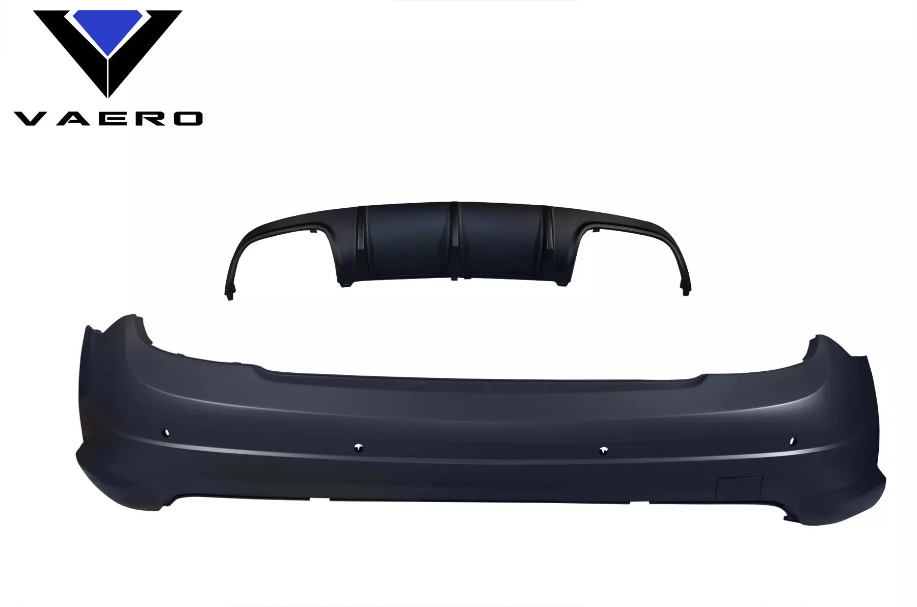 2008-2014 Mercedes C Class W204 Vaero C63 V1 Look Rear Bumper Cover ( with PDC ) 1 Piece (S) - Image 12