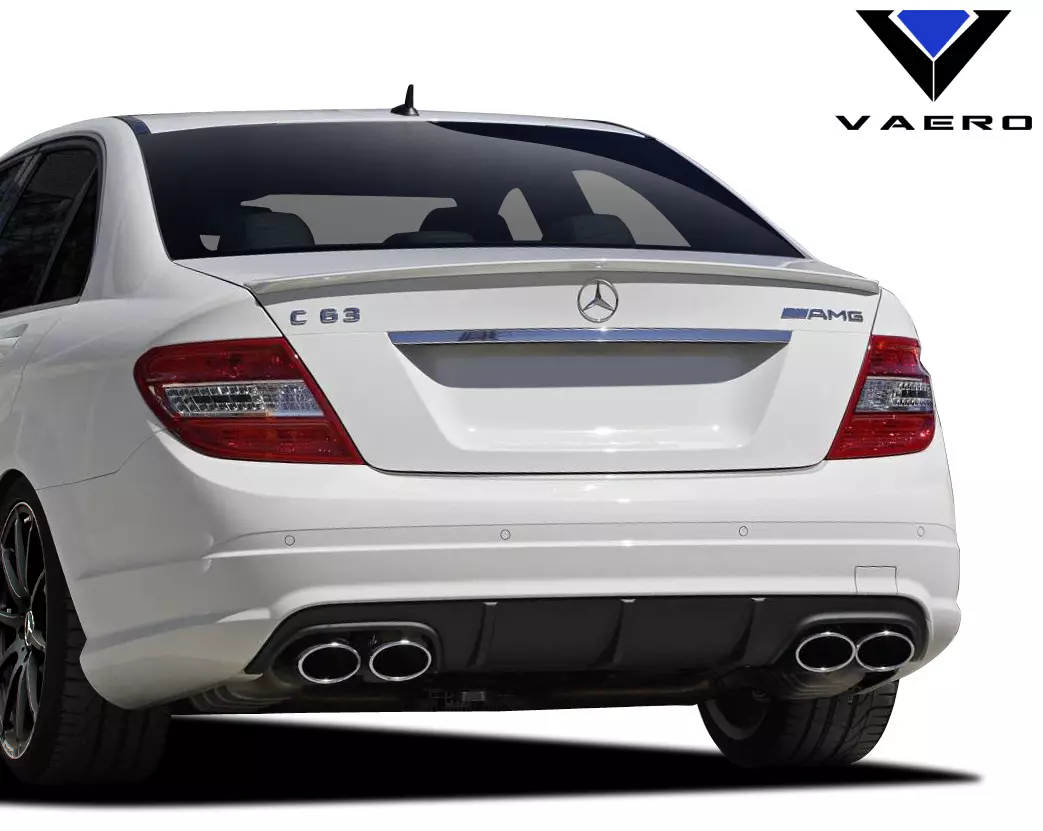 2008-2014 Mercedes C Class W204 Vaero C63 V1 Look Rear Bumper Cover ( with PDC ) 1 Piece (S) - Image 2