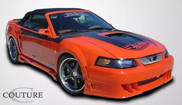 1999-2004 Ford Mustang Couture Urethane Demon Front Fender Flares 2 Piece - Image 5