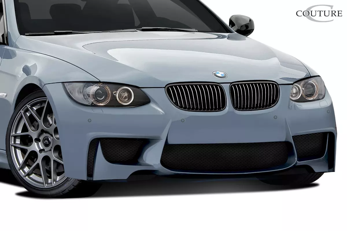 2007-2010 BMW 3 Series E92 2dr E93 Convertible Couture Urethane 1M Look Front Bumper Cover 1 Piece - Image 2