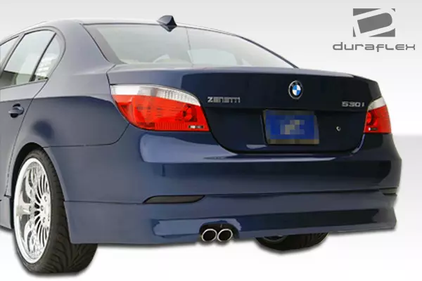 2004-2007 BMW 5 Series E60 4DR Polyurethane Zenetti Rear Lip Under Spoiler Air Dam 1 Piece (S) - Image 4
