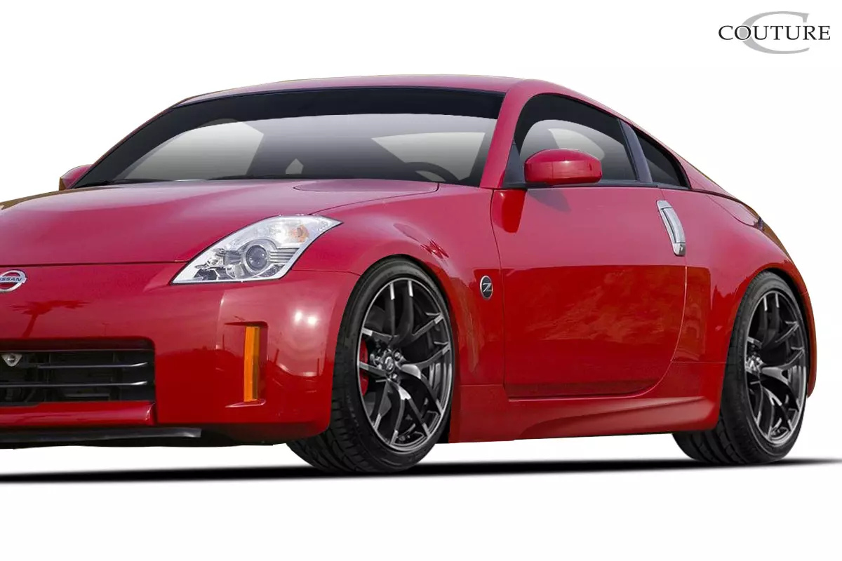 2003-2008 Nissan 350Z Z33 Couture Polyurethane AM-S GT Side Skirts 2 Piece (ed_113792) - Image 2