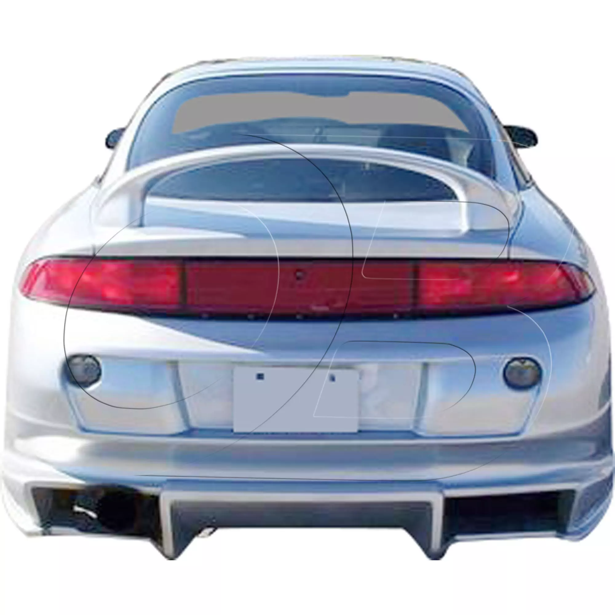 KBD Urethane Bomb Style 1pc Rear Bumper > Mitsubishi Eclipse 1997-1999 - Image 3