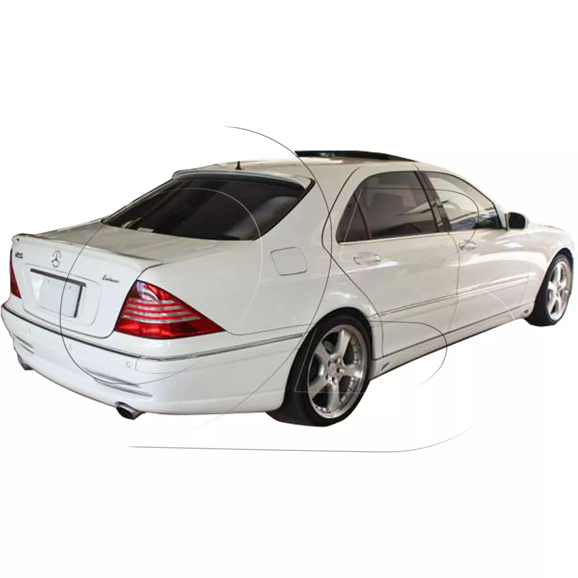 KBD Urethane LRS Style 1pc Rear Bumper > Mercedes S Class 2000-2002 - Image 7