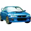 VSaero FRP MAT 22B Wide Body Fenders 5pc (rear) for Subaru Impreza GC8 1993-2001 > 4dr Sedan - Image 6