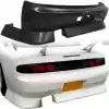 VSaero FRP BSPO Blister Wide Body Rear Bumper 3pc for Nissan 240SX S14 1995-1998 - Image 1