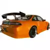 VSaero FRP BSPO Blister Wide Body Rear Bumper 3pc for Nissan 240SX S14 1995-1998 - Image 6