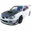 VSaero FRP WRC Front Bumper 3pc for Subaru Impreza WRX 2006-2007 > 4/5dr - Image 3