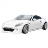 VSaero FRP TKYO Wide Body Fender Flares (front) 2pc 40mm for Nissan 350Z Z33 2003-2008 - Image 3