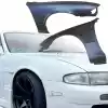 VSaero FRP MSPO Wide Body Fenders (front) 25mm for Nissan 240SX S14 1995-1996 - Image 1