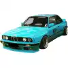 VSaero FRP TKYO Wide Body Fender Flares (front) 4pc 50mm for BMW 3-Series 318i 325i E30 1984-1991> 2dr Coupe - Image 16