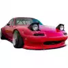 VSaero FRP TKYO Front Lip Valance for Mazda Miata MX-5 NA 1990-1997 - Image 4