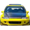 VSaero FRP TKYO Front Spoiler Lip for Honda Civic EG 1992-1995 > 3dr Hatchback - Image 3