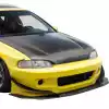 VSaero FRP TKYO Front Spoiler Lip for Honda Civic EG 1992-1995 > 3dr Hatchback - Image 4