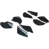 VSaero FRP TKYO v3 Wide Body Canards 8pc for Subaru BRZ ZN6 2013-2020 - Image 11