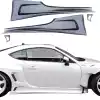 VSaero FRP TKYO v3 Wide Body Side Skirts for Subaru BRZ ZN6 2013-2020 - Image 1