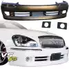 VSaero FRP JPRO Front Bumper 3pc for Infiniti Q45 F50 Cima President 2002-2004 - Image 1