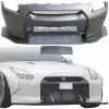 VSaero FRP LBPE v1 Wide Body Front Bumper w Lip for Nissan GT-R GTR R35 2009-2017 - Image 1