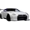 VSaero FRP LBPE v1 Wide Body Front Bumper w Lip for Nissan GT-R GTR R35 2009-2017 - Image 2