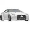 VSaero FRP LBPE v1 Wide Body Front Bumper w Lip for Nissan GT-R GTR R35 2009-2017 - Image 3