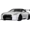 VSaero FRP LBPE v1 Wide Body Front Bumper w Lip for Nissan GT-R GTR R35 2009-2017 - Image 6