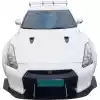 VSaero FRP LBPE v1 Wide Body Front Bumper w Lip for Nissan GT-R GTR R35 2009-2017 - Image 8