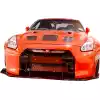 VSaero FRP LBPE v1 Wide Body Front Bumper w Lip for Nissan GT-R GTR R35 2009-2017 - Image 12