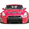 VSaero FRP LBPE v1 Wide Body Front Bumper w Lip for Nissan GT-R GTR R35 2009-2017 - Image 13