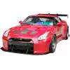 VSaero FRP LBPE v1 Wide Body Front Bumper w Lip for Nissan GT-R GTR R35 2009-2017 - Image 14