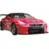 VSaero FRP LBPE v1 Wide Body Front Bumper w Lip for Nissan GT-R GTR R35 2009-2017 - Image 15