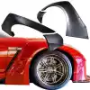 VSaero FRP LBPE v1 Wide Body Fender Flares (front) 4pc for Nissan GT-R GTR R35 2009-2017 - Image 10