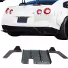 VSaero FRP LBPE v1 Valances w Diffuser 3pc for Nissan GT-R GTR R35 2009-2017 - Image 3