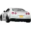 VSaero FRP LBPE v1 Valances w Diffuser 3pc for Nissan GT-R GTR R35 2009-2017 - Image 4